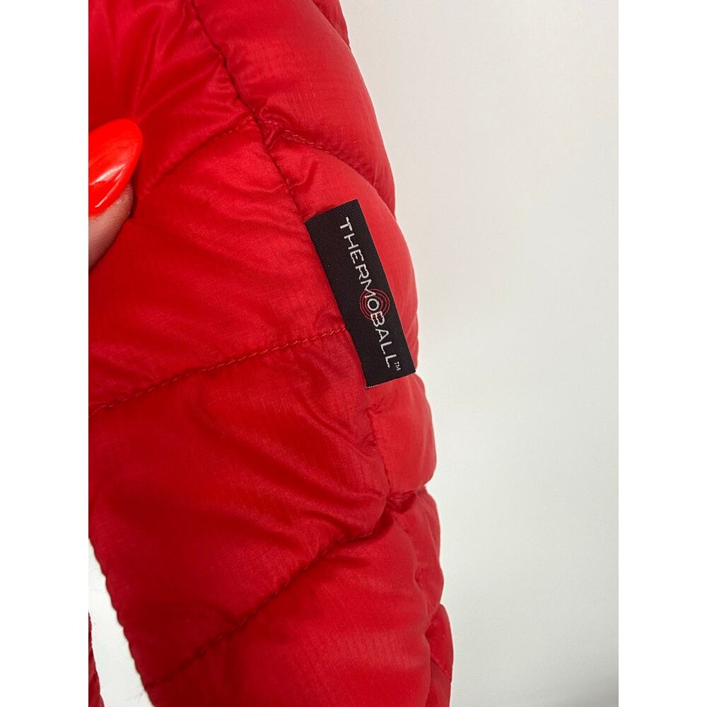 The North Face ThermoBall Insulated Jacket Men’s Large Red Full Zip Packable - Picture 6 of 9